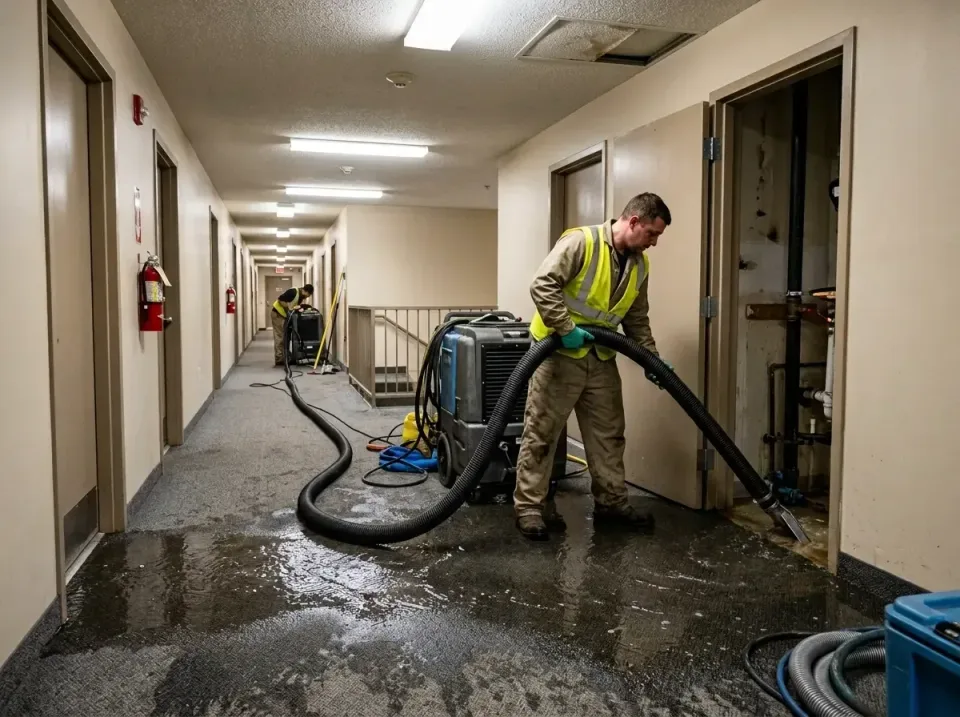multi-unit-apartment-hallway-f-005 — frequently asked questions, Emergency Burst Pipe Water Extraction & Removal in Clive, IA